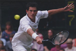 Tim Henman signed 12x8” Tennis Photo