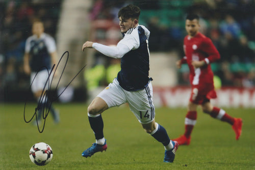 Oliver Burke signed 12x8” Scotland photo