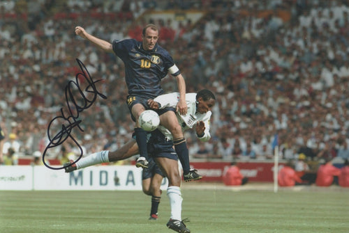 Gary McAllister signed 12x8” Scotland photo