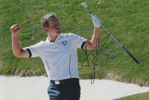 Luke Donald signed 12x8” golf photo