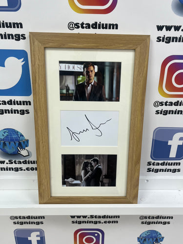 Jamie Dornan signed and framed photo display