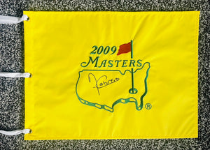 Angel Cabrera signed 2009 Masters flag