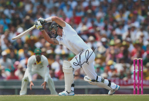 Kevin Pietersen signed 12x8” cricket photo