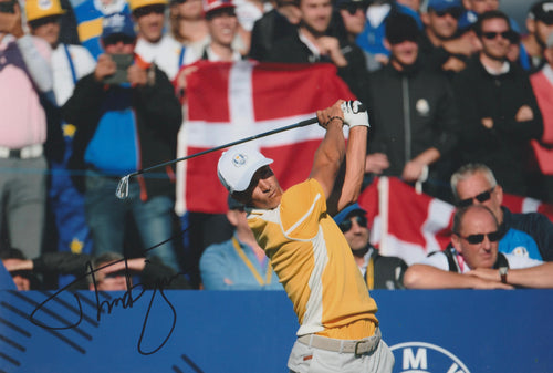 Thorbjorn Olesen signed 12x8” golf photo