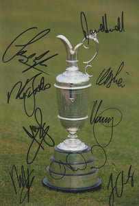 Multi signed 12x8” Open golf photo