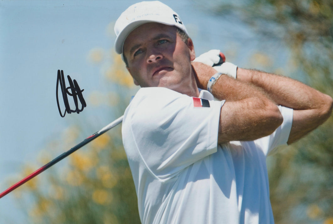 Thomas Levet signed 12x8” golf photo