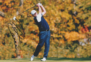 Paul Lawrie signed 12x8” golf photo