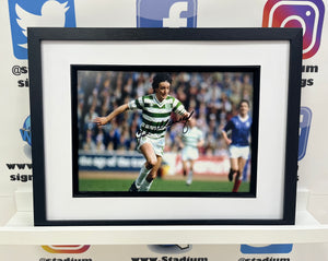 Frank McGarvey signed and framed 12x8” Celtic photo