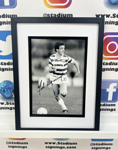 Frank McGarvey signed and framed 12x8” Celtic photo