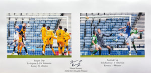 Shaun Rooney signed 24x12” Cup double header photo