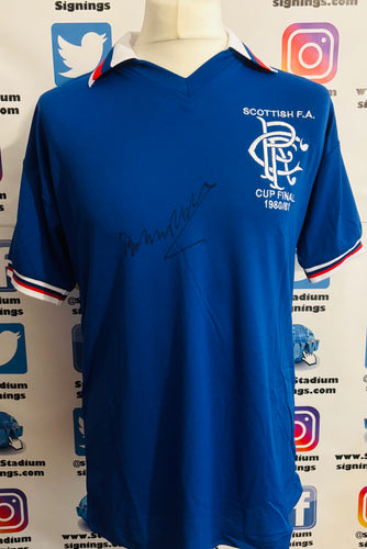 Bobby Russell signed Rangers shirt