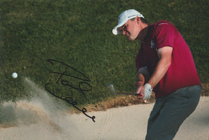 Paul Lawrie signed 12x8” golf photo