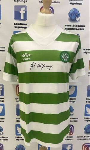 Frank McGarvey signed Celtic shirt