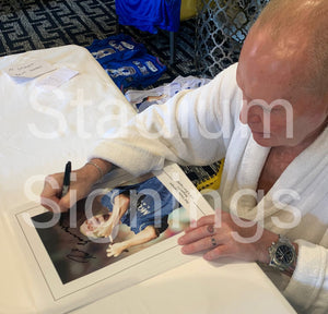 Paul Gascoigne signed 16x12” Rangers photo