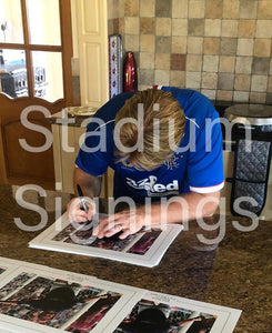 Stuart McCall signed 16x12” Rangers photo