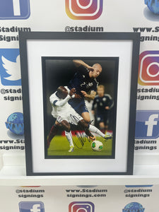 Alan Hutton signed and framed 12x8” photo