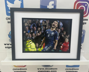 Shaun Maloney signed and framed 12x8” Scotland photo