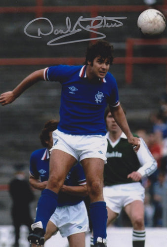 Derek Johnstone signed 12x8” Rangers photo