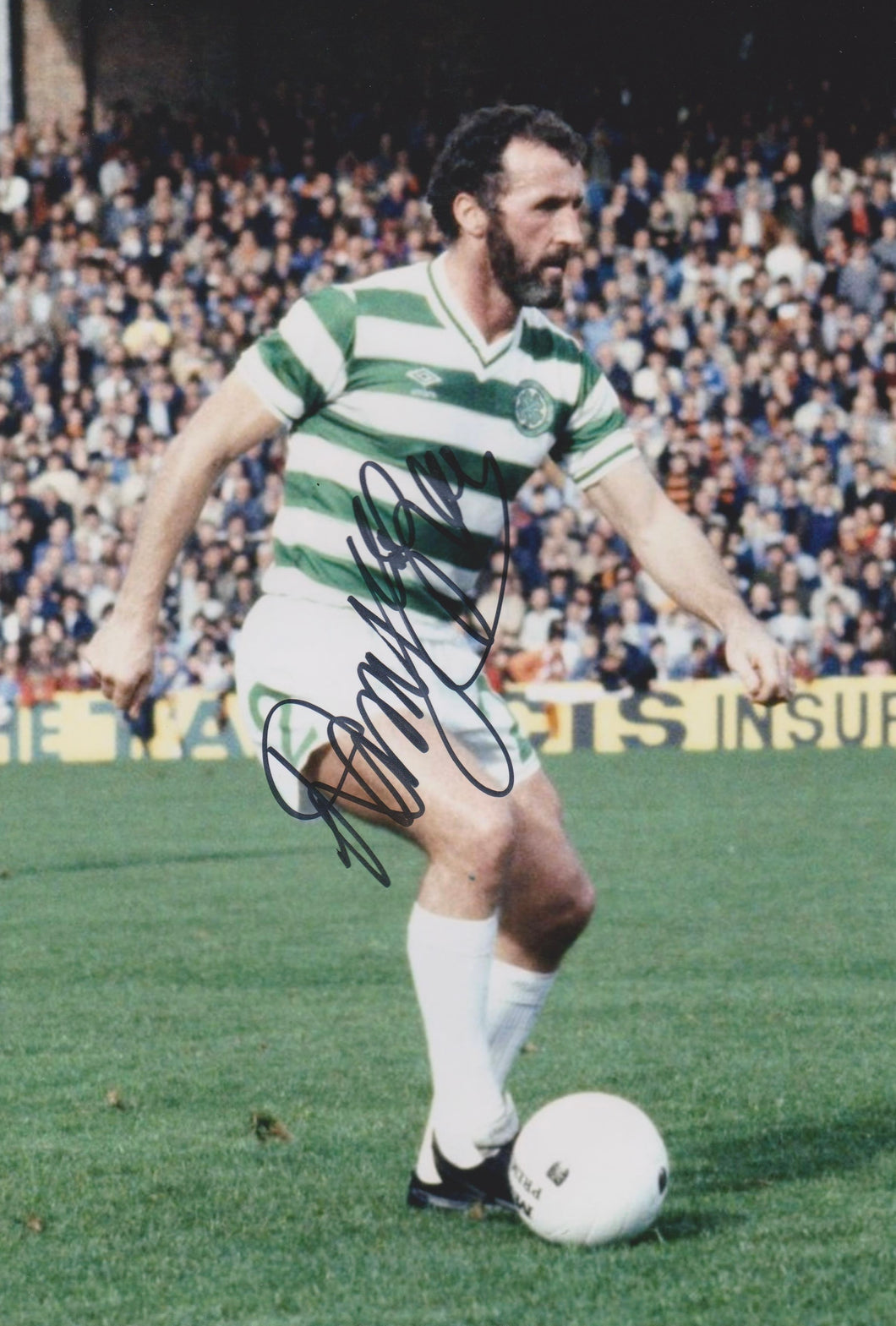 Danny McGrain signed 12x8” Celtic photo