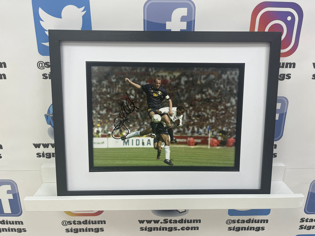 Gary McAllister signed and framed 12x8” photo