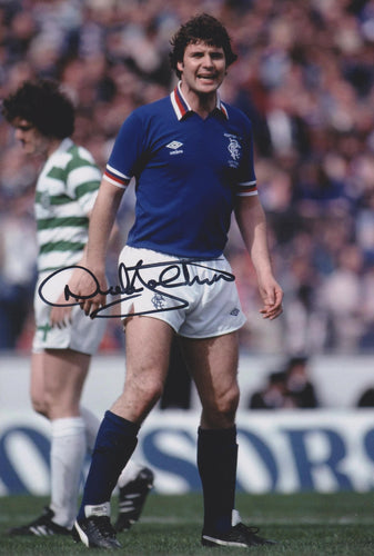 Derek Johnstone signed 12x8” Rangers photo