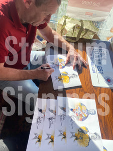 Andy Goram and Chris woods signed 12x8” Rangers photo