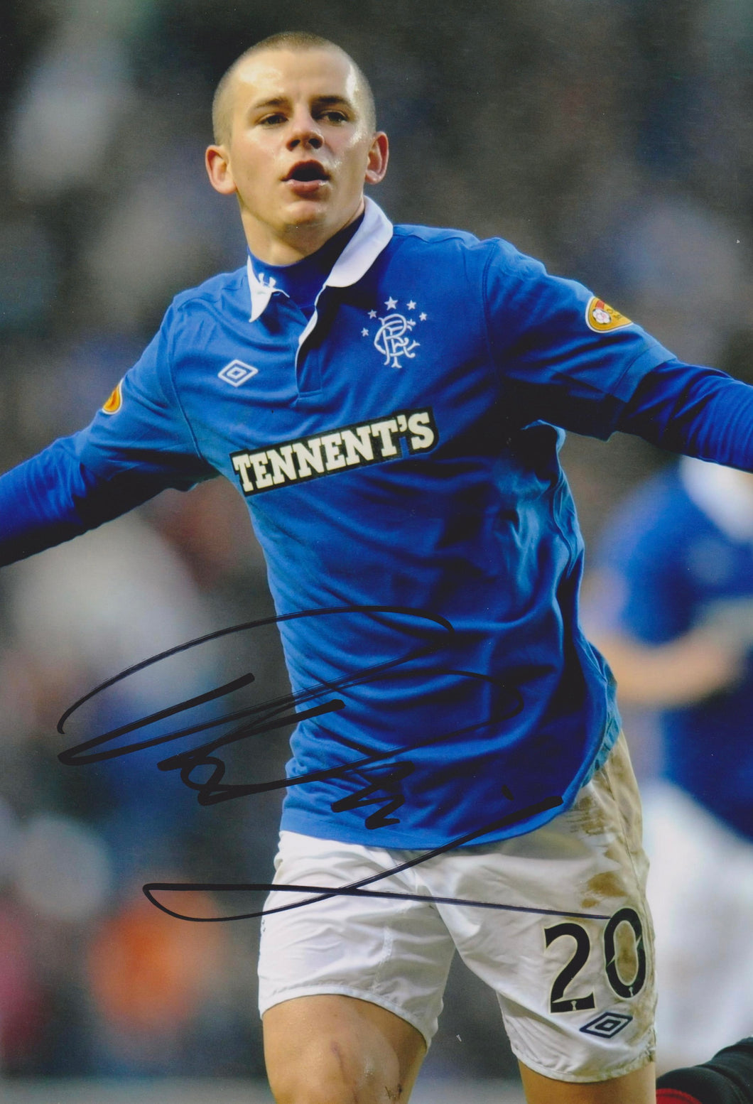 Vladimir Weiss signed 12x8” Rangers photo