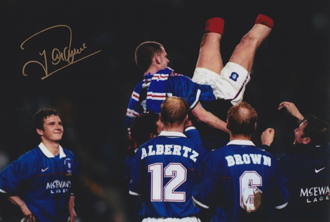 Ian Durrant signed 12x8” Rangers photo