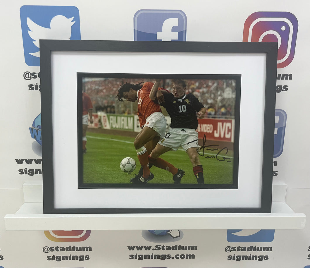 Stuart McCall signed and framed 12x8” Scotland photo