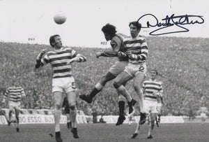 Derek Johnstone signed 12x8” Rangers photo