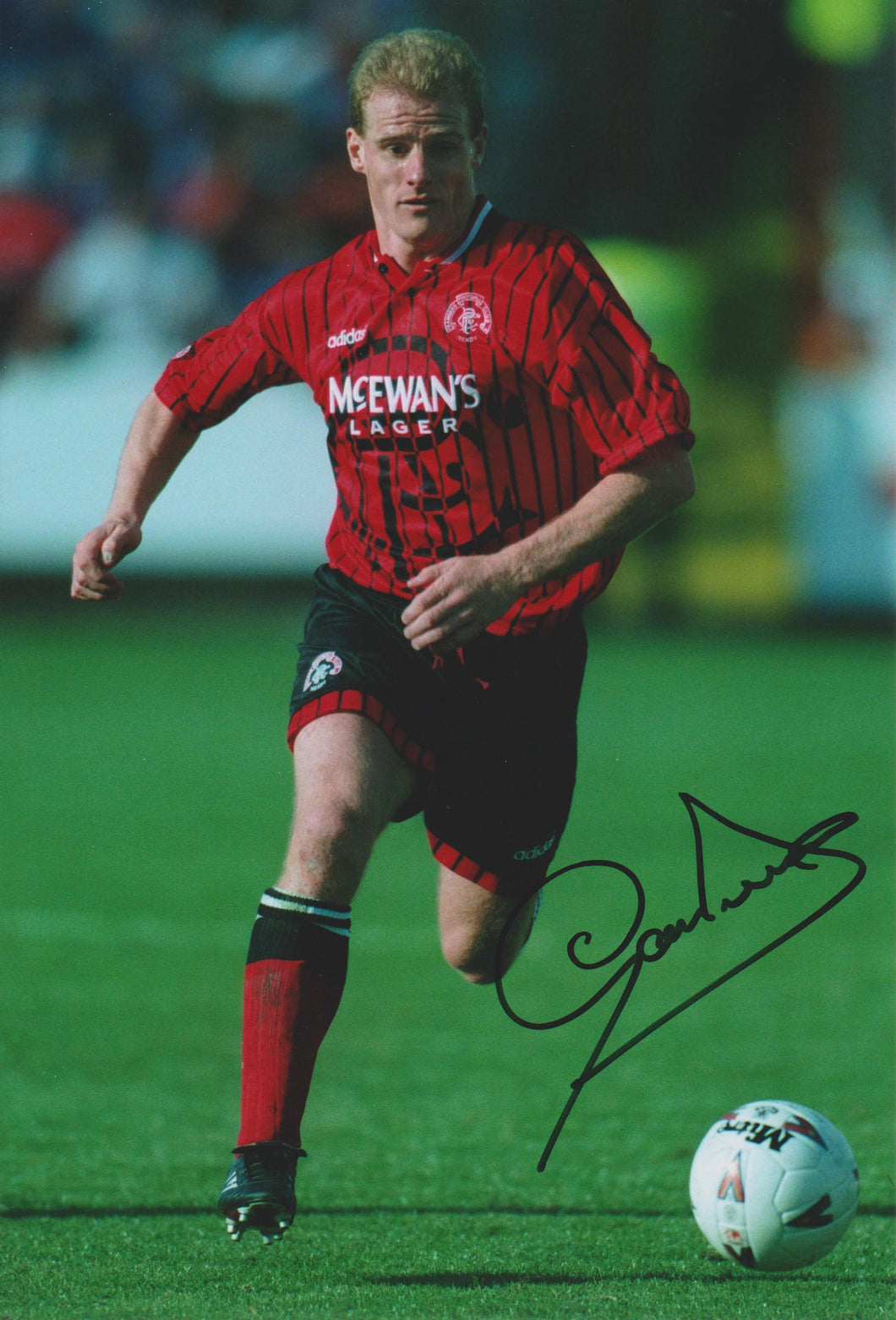 Gordon Durie signed 12x8” Rangers photo