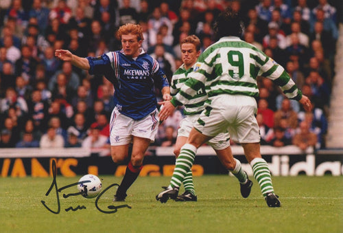 Stuart McCall signed 12x8” Rangers photo