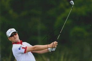 Zach Johnson signed 12x8" photo