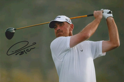 Thomas Bjorn signed 12x8