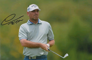 Thomas Bjorn signed 12x8" photo