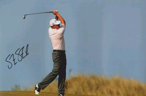 Steve Stricker signed 12x8