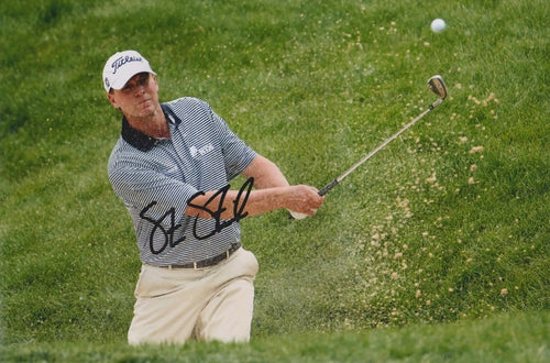 Steve Stricker signed 12x8