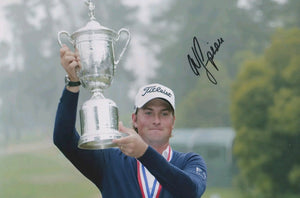 Webb Simpson signed 12x8" photo