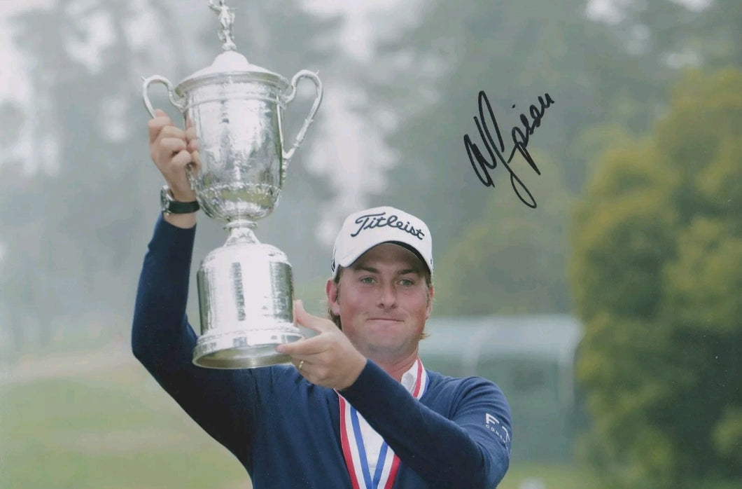 Webb Simpson signed 12x8