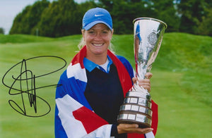 Suzann Pettersen signed 12x8" photo