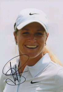 Suzann Pettersen signed 12x8" photo