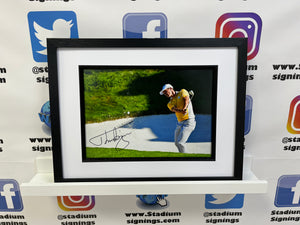 Thorbjorn Olesen signed and framed 12x8" Ryder Cup photo