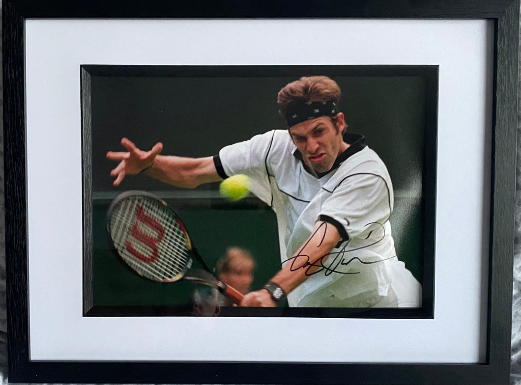 Greg Rusedski signed and framed 12x8” photo