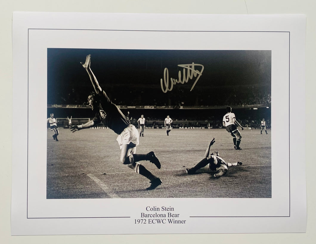 Colin Stein signed 16x12” Rangers photo