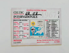 Load image into Gallery viewer, Willie Wallace signed 8x6” European Cup Final plaque