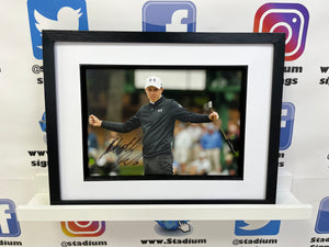 Matt Fitzpatrick signed and framed 12x8” photo