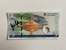 Load image into Gallery viewer, Stephen Gallacher signed Ryder Cup £5 note