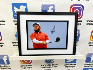 Andrew “Beef” Johnson signed and framed 12x8” photo