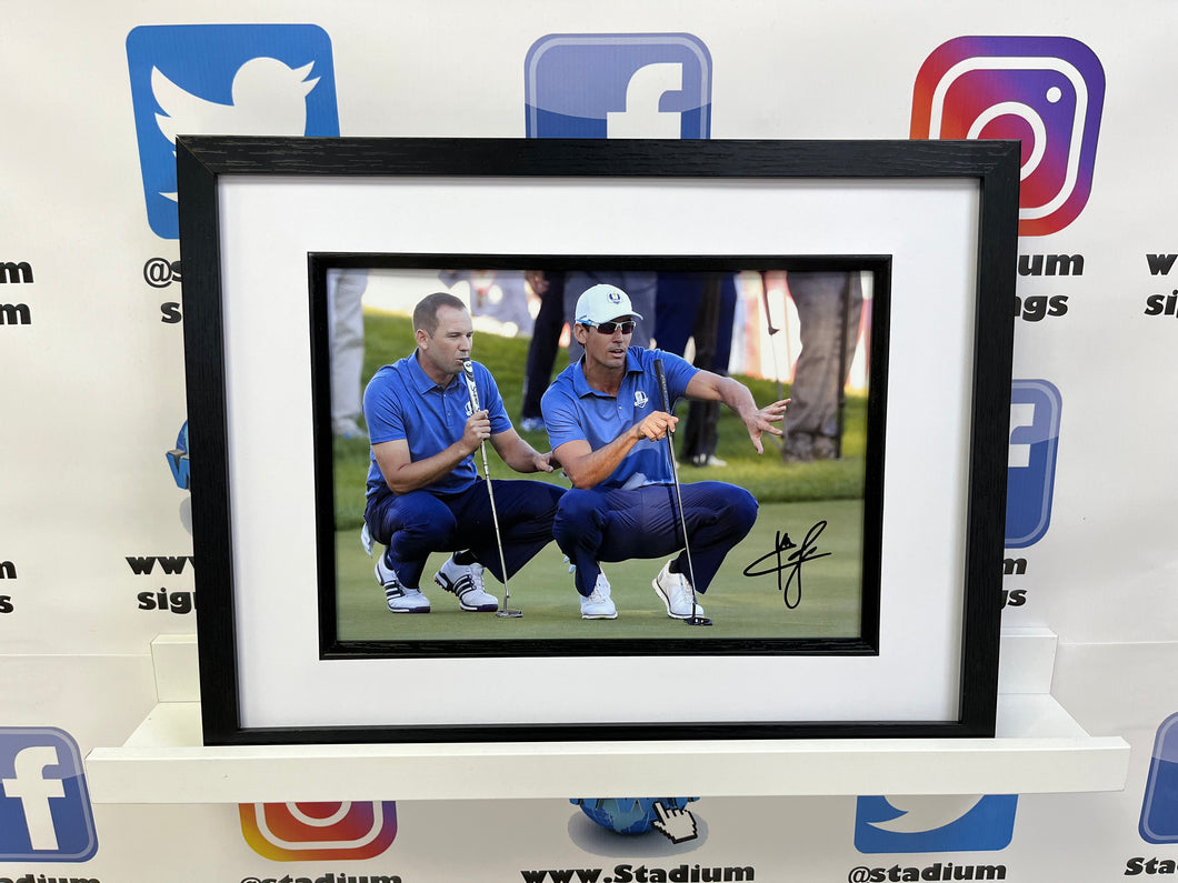 Rafa Cabrera-Bello signed and framed 12x8” Ryder Cup photo