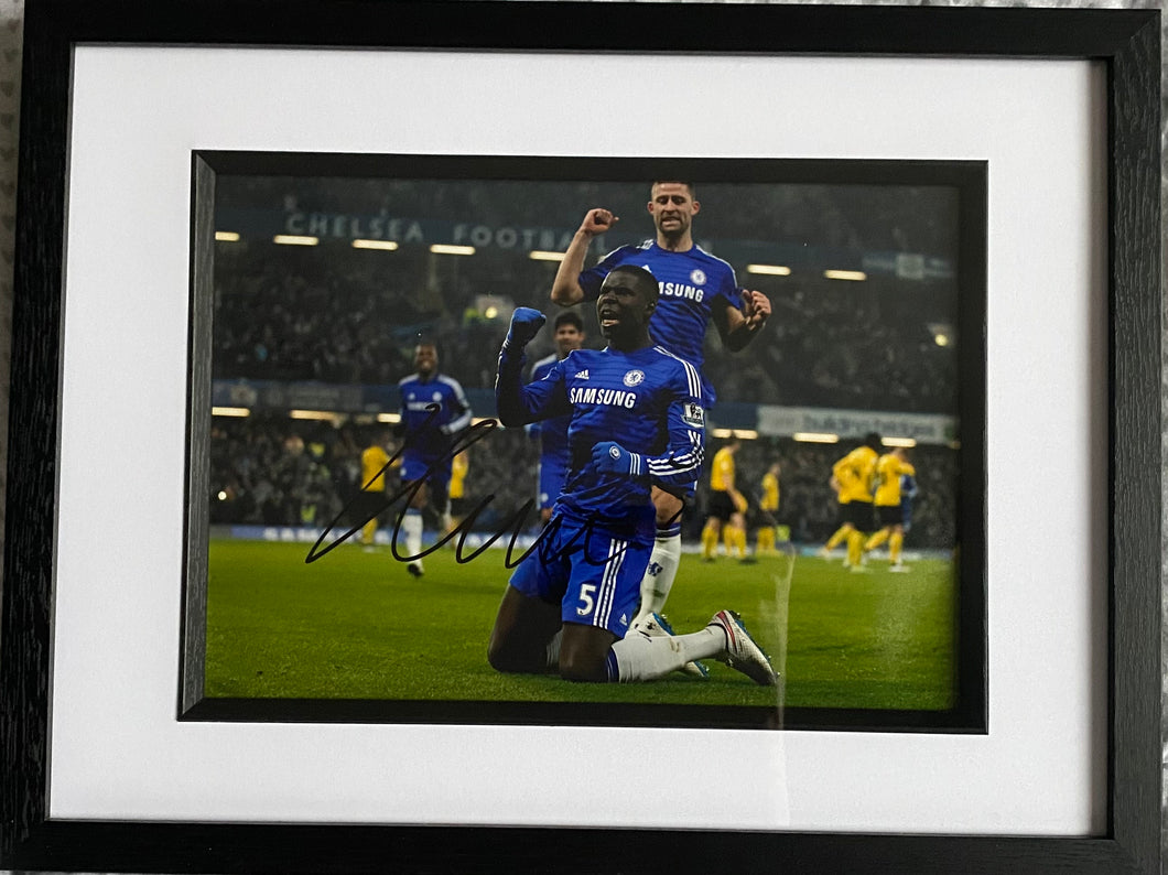 Kurt Zouma signed and framed 12x8” photo